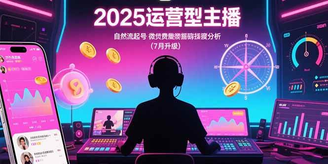 2025运营型主播：自然流起号、微付费投放、罗盘数据深度解析（7月更新）-安索博客网