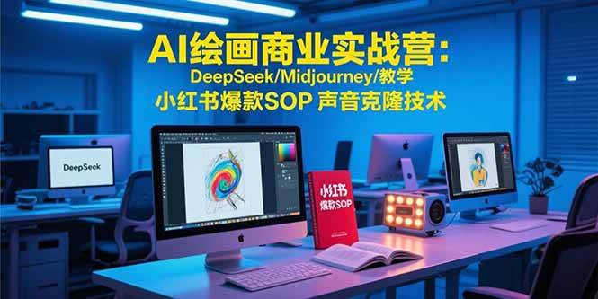 （15460期）AI绘画商业实战营：DeepSeek/Midjourney/教学 小红书爆款SOP 声音克隆技术-安索博客网
