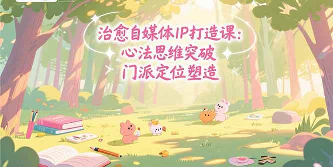 治愈自媒体IP打造课：心法突破、门派定位与商业闭环-安索博客网