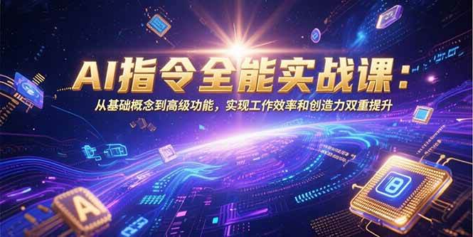 （15455期）AI指令全能实战课：从零基础到高阶玩法，让你干活更快、脑洞更大-安索博客网