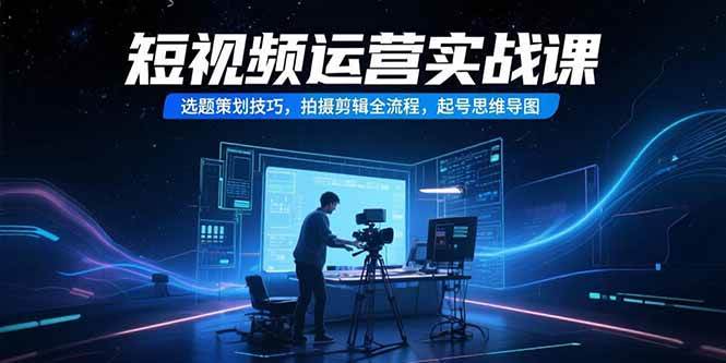 （15375期）短视频运营实战课：选题策划、拍摄剪辑全套流程，起号思维导图-安索博客网