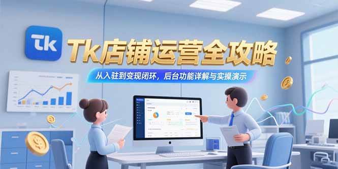 Tk店铺运营全攻略：从入驻到赚钱，后台功能详解+实操演示-安索博客网