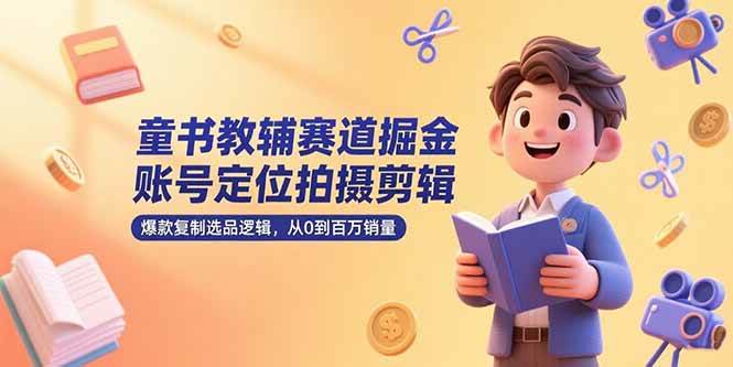 童书教辅短视频变现秘籍，21天从0到百万销量，轻松上手！-安索博客网