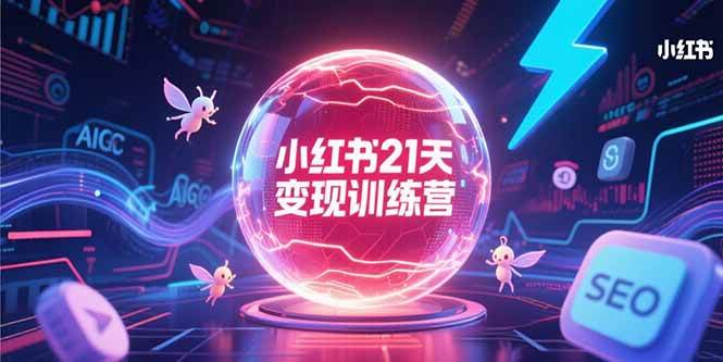 小红书21天变现训练营：AIGC工具让你效率翻倍，SEO技巧轻松搞定-安索博客网