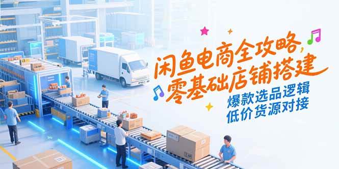 闲鱼电商超简单攻略，小白也能轻松开店，爆款选品技巧，低价货源随便挑-安索博客网