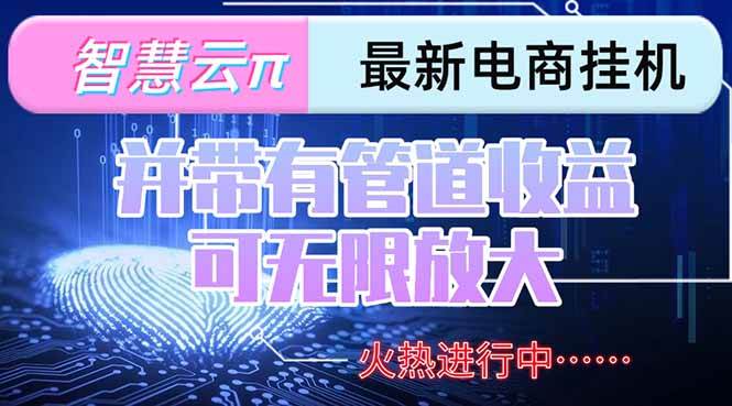 （15314期）智慧云π电脑挂机：每天躺着赚300-500+，还能拉团队赚管道收益，想多赚多少由你定-安索博客网