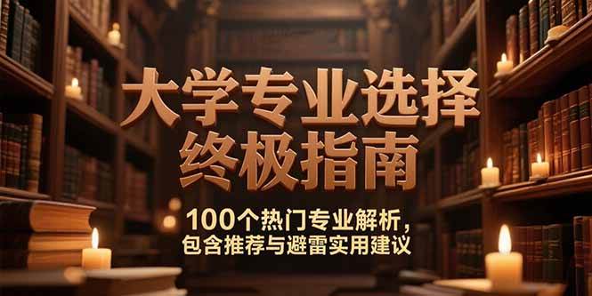 高考选专业？这份100个热门专业的“避坑”指南，值得认真看-安索博客网
