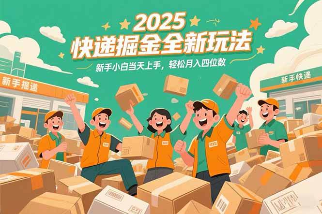 2025快递掘金新玩法，小白当天就能上手，月入四位数很简单！-安索博客网