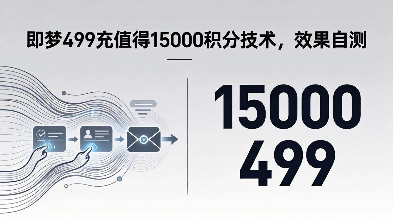 即梦499充值换15000积分，这波操作你试试看-安索博客网