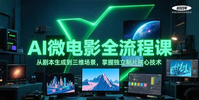 （15195期）AI微电影速成课：从写剧本到搭3D场景，一个人搞定整部电影-安索博客网