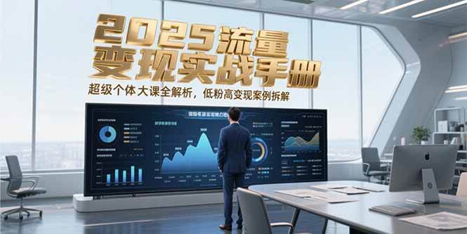 《2025流量搞钱实战手册：超级个体大课全解析，低粉也能高变现》-安索博客网