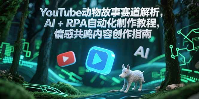 YouTube动物故事赛道全解析，AI+RPA自动化教程，让你轻松做出情感共鸣内容-安索博客网