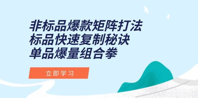 非标品爆款怎么打？标品复制秘诀来了！单品爆量组合拳-安索博客网