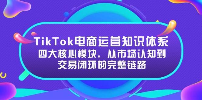 TikTok电商运营完全攻略：四大模块，从入门到赚钱的全流程-安索博客网