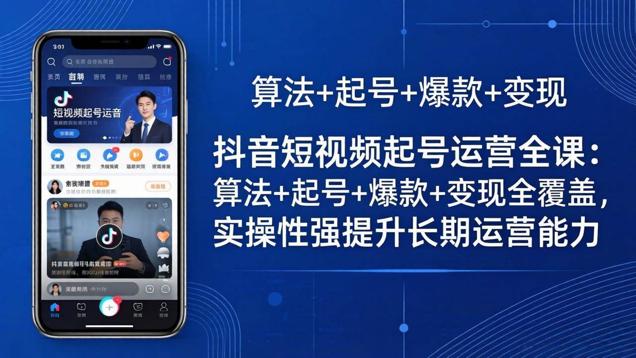 抖音起号运营全攻略：从零开始，轻松搞定算法、爆款和变现-安索博客网