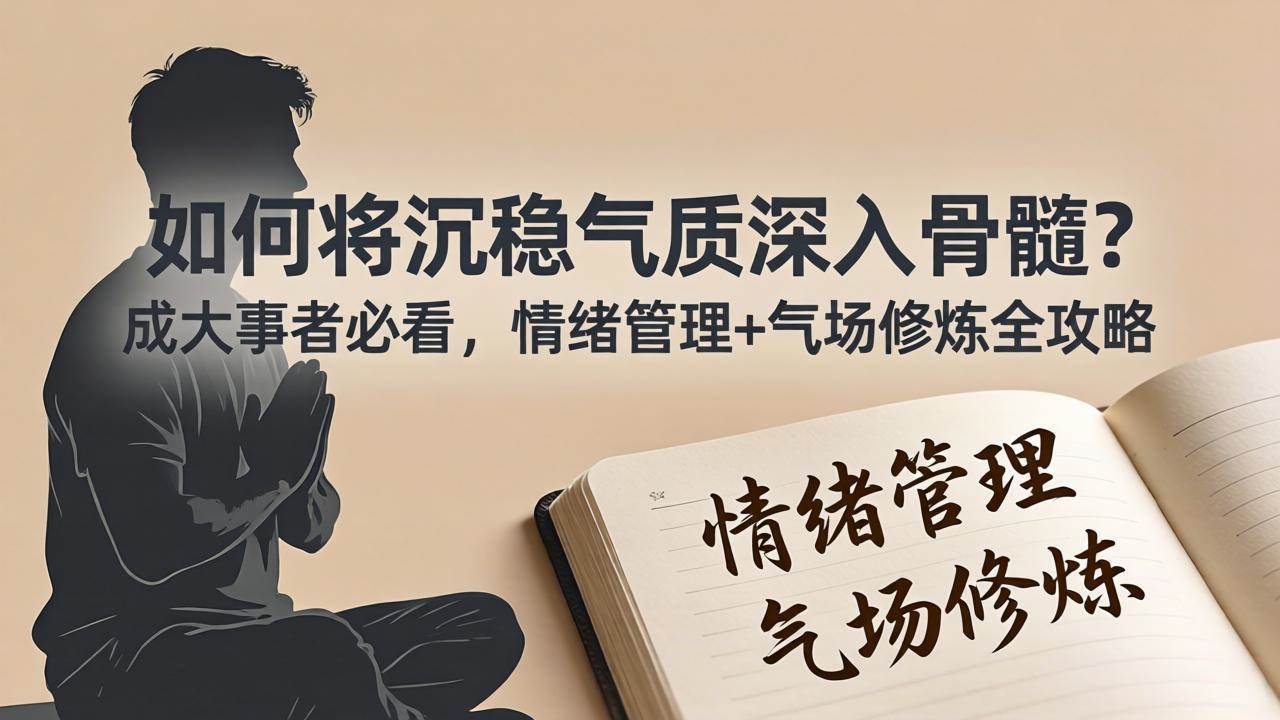 这篇文章有点料：怎么把沉稳气质练到骨子里？想成大事的人必看，情绪管理和气场修炼全攻略-安索博客网