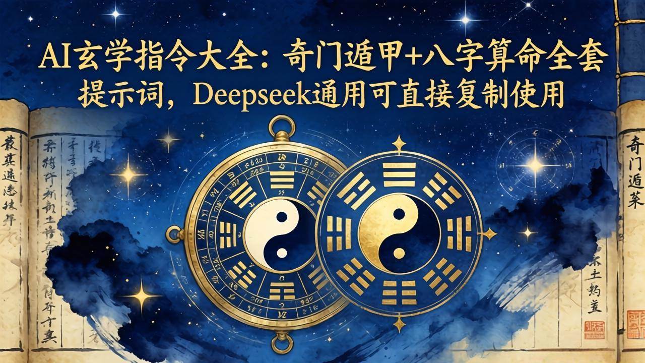 （18059期）AI玄学指令大全：奇门遁甲+八字算命全套提示词，Deepseek通用，直接复制就能用-安索博客网