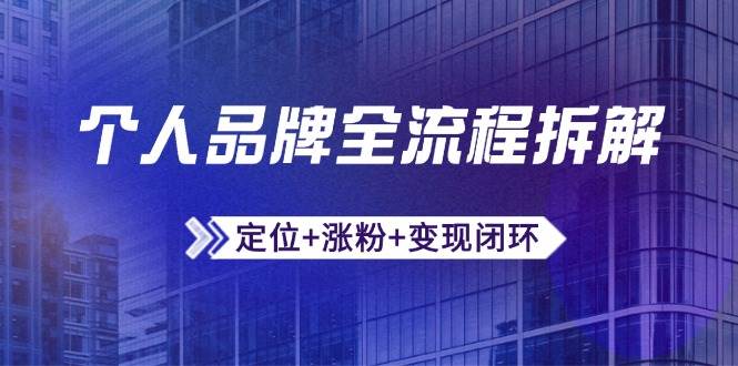 手把手教你做个人品牌：定位、涨粉、变现一条龙，微信生态怎么玩-安索博客网