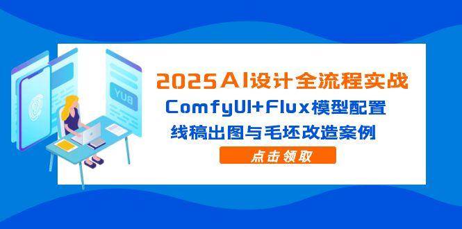 （14790期）2025 AI设计实战全流程：ComfyUI+Flux模型配置，线稿转效果图与毛坯房改造案例-安索博客网
