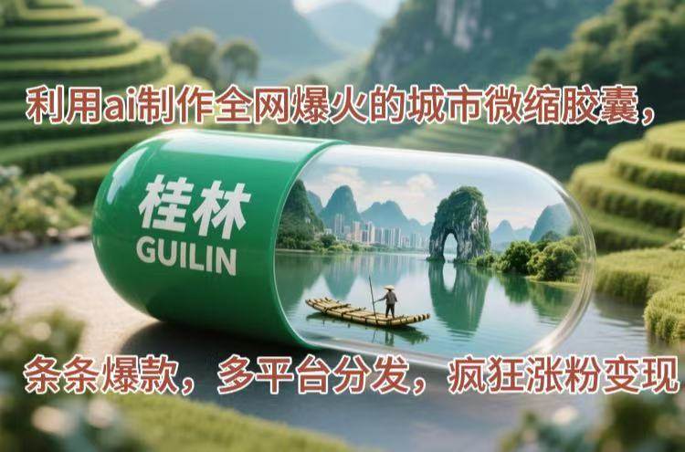 (14704期) 用AI搞城市微缩胶囊视频，条条爆款，多平台发，涨粉变现超简单-安索博客网