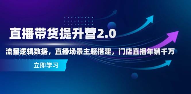 直播带货提升营2.0：玩转流量数据，搞定直播场景，门店直播也能年销千万-安索博客网