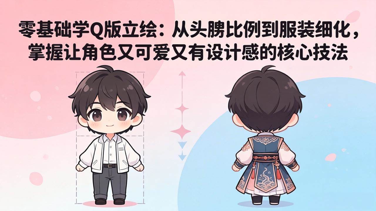 轻松学会Q版立绘：从比例到服装，让你的角色萌翻又时髦-安索博客网
