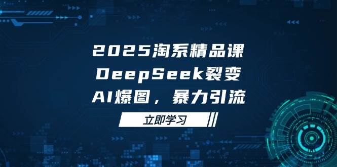 2025淘系精品课：DeepSeek裂变、AI爆图、暴力引流，手把手教你玩转-安索博客网