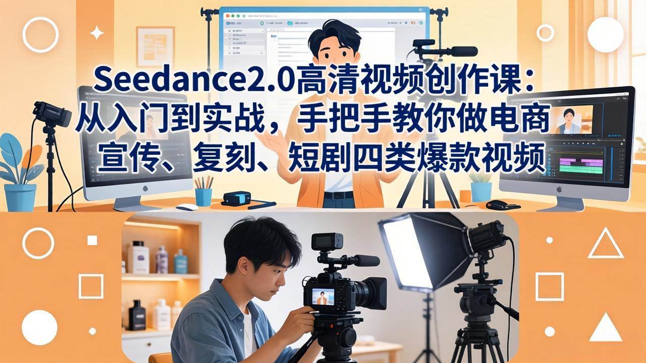 视频创作新玩法！Seedance2.0从零到上手，轻松搞定电商、宣传、复刻、短剧四类爆款视频-安索博客网
