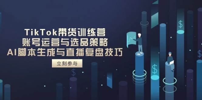 (14420期) TikTok带货训练营：账号怎么玩、选啥东西卖、AI写脚本、直播后咋复盘-安索博客网
