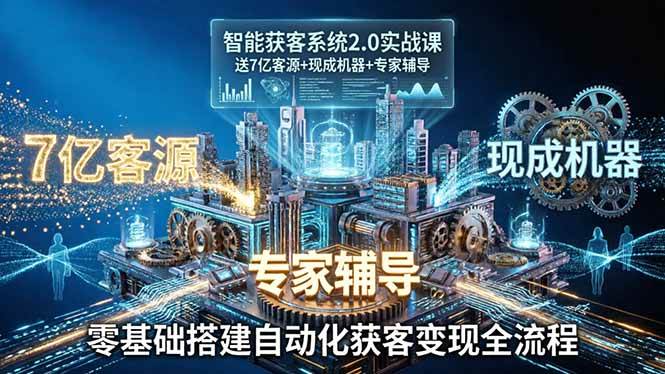 （18013期）智能获客系统2.0实战课：送你7亿客源+现成工具+专家带路，小白也能轻松搞定自动化获客赚钱全流程-安索博客网