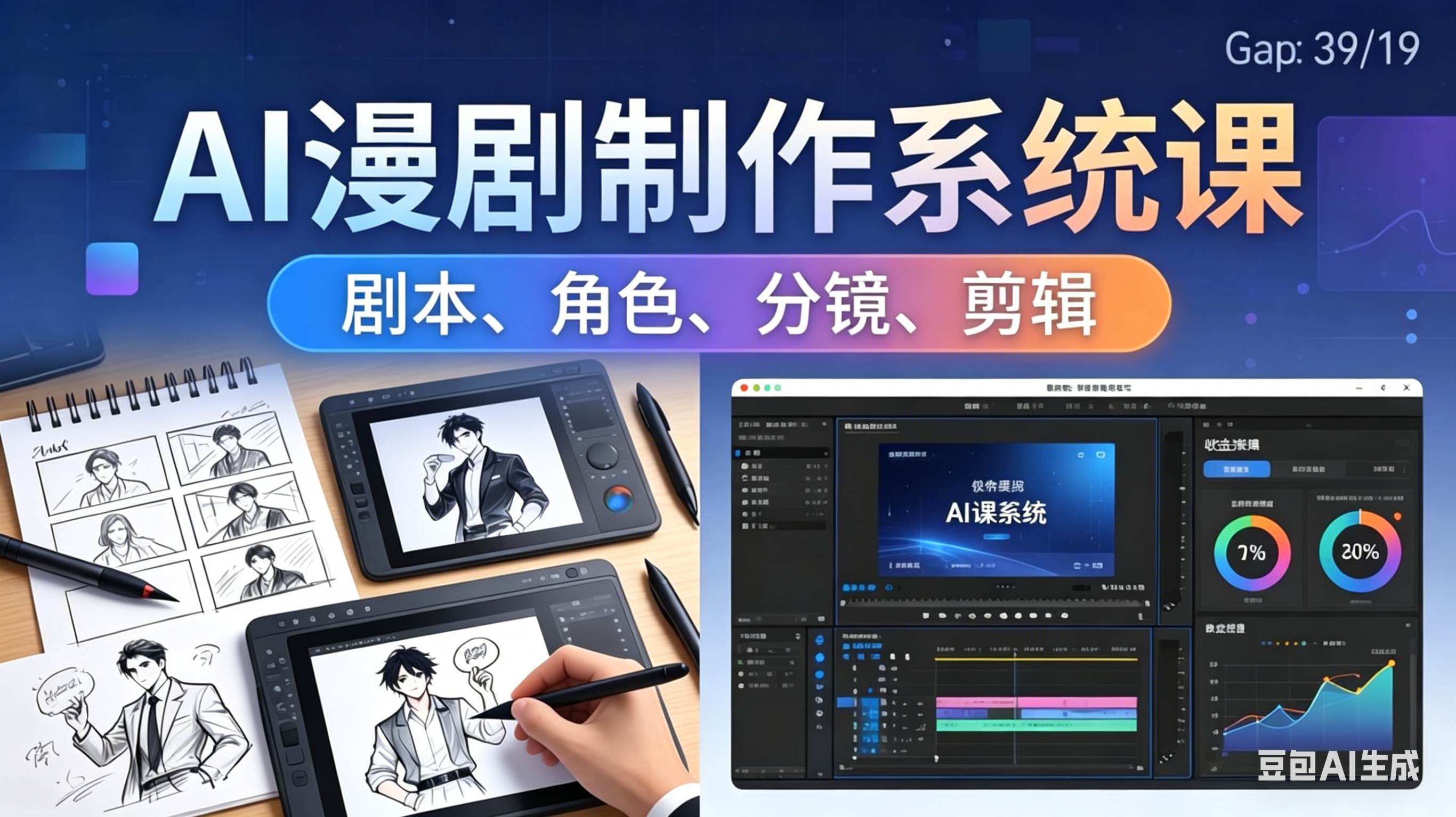 （18006期）AI漫剧制作系统课：零基础也能玩转AI，从剧本到剪辑全搞定，轻松做号赚钱-安索博客网