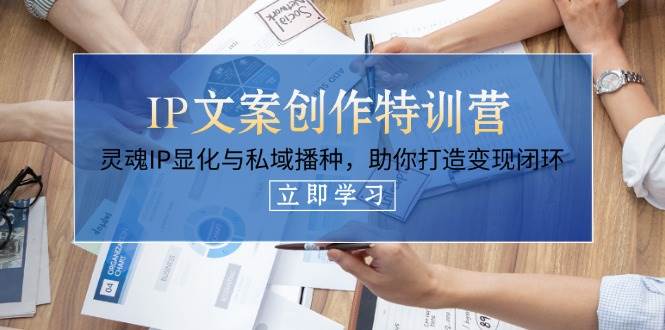 （14330期）IP文案创作特训营，灵魂IP显化与私域播种，助你打造变现闭环（14节课）-安索博客网