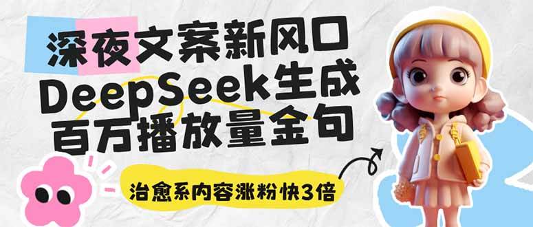深夜文案新玩法：用DeepSeek搞出百万播放的金句，治愈系内容涨粉快3倍-安索博客网