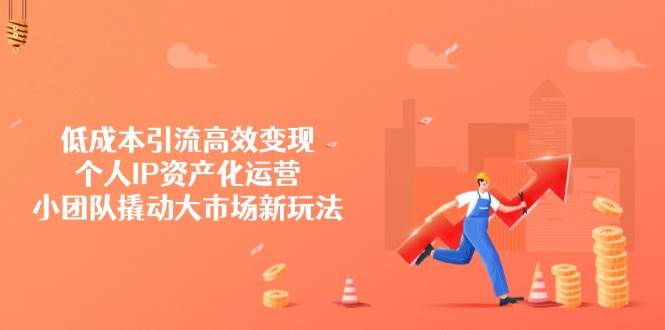 （14555期）低成本搞流量、快速赚钱，个人IP当资产来玩，小团队也能撬动大市场的新套路-安索博客网