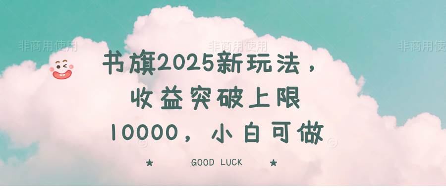 书旗2025新玩法：收益破万，小白也能轻松上手-安索博客网