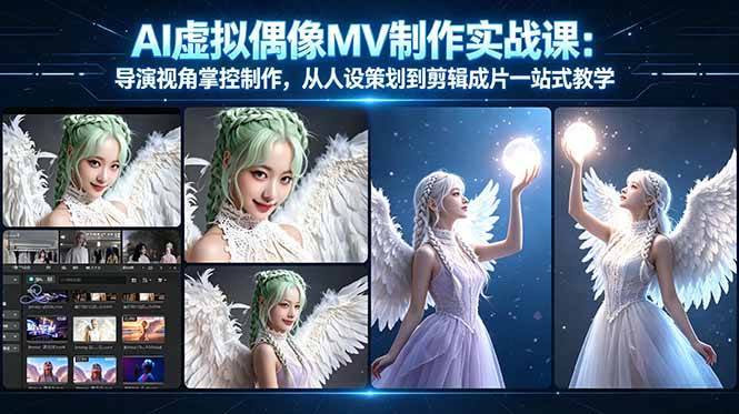 AI虚拟偶像MV制作实战课：当导演掌握全场，从人设到成片一条龙搞定-安索博客网