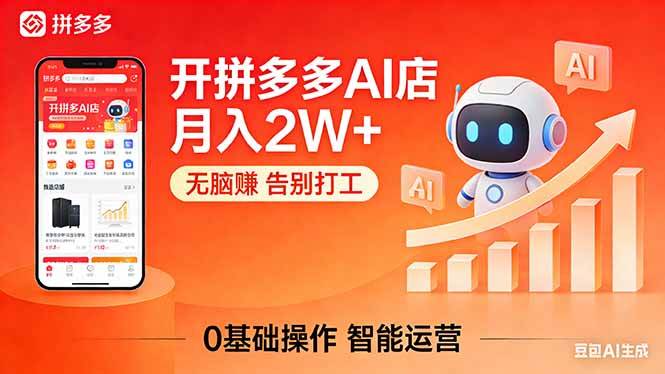 开家拼多多AI店，月入2W+，轻松赚钱，不用再打工，附实操手册-安索博客网