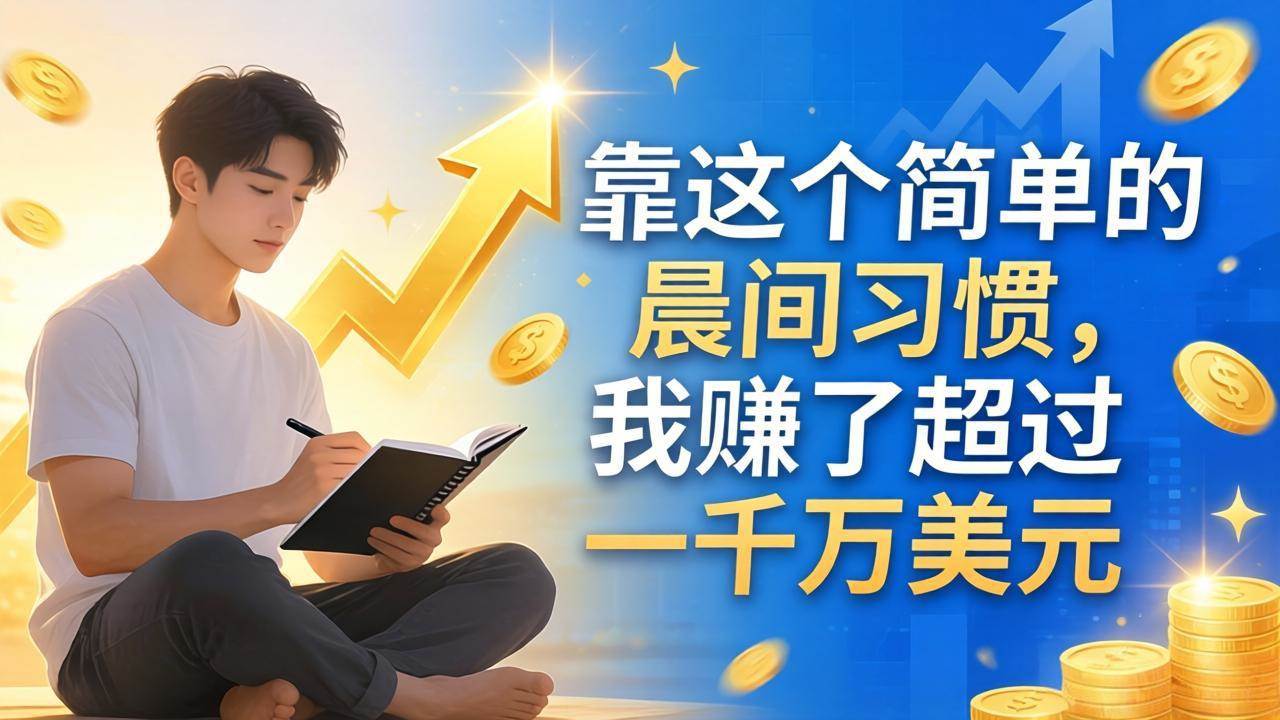 靠一个超简单的晨间习惯，我赚了超过一千万美元-安索博客网