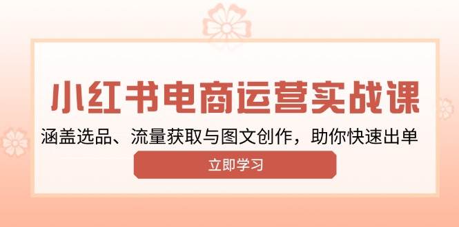 （13962期）小红书赚钱实战课，选品、搞流量、做图文，带你轻松出单-安索博客网