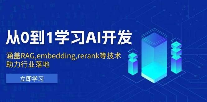 （13954期）从零开始学AI开发：RAG、embedding、rerank这些技术，帮你搞定实际项目-安索博客网