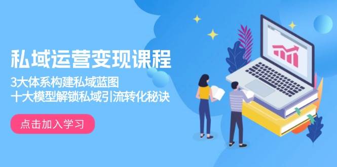 （13953期）私域运营变现课，三大体系帮你画好私域蓝图，十大模型搞定引流和转化-安索博客网