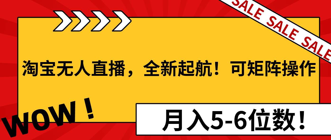 （13946期）淘宝无人直播，重新出发！能同时开好几个直播间，轻松月入5-6位数！-安索博客网