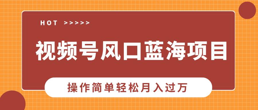 视频号新风口！中老年流量太好赚了，简单到不行，月入过万真不难-安索博客网