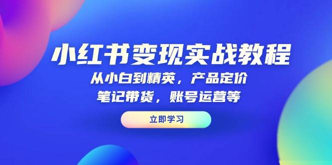 （13923期）小红书赚钱秘籍：从小白到大神，定价、带货、运营全搞定-安索博客网