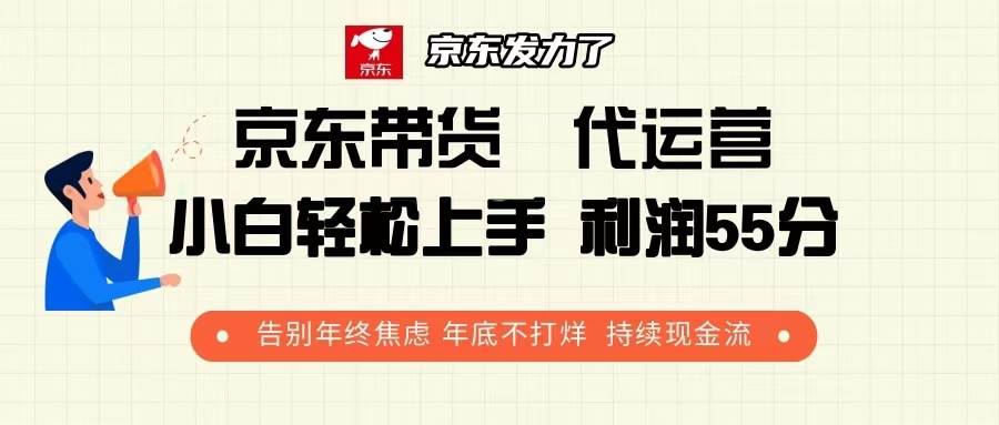 京东带货代运营，利润五五分，年底不休息，稳定赚现金-安索博客网