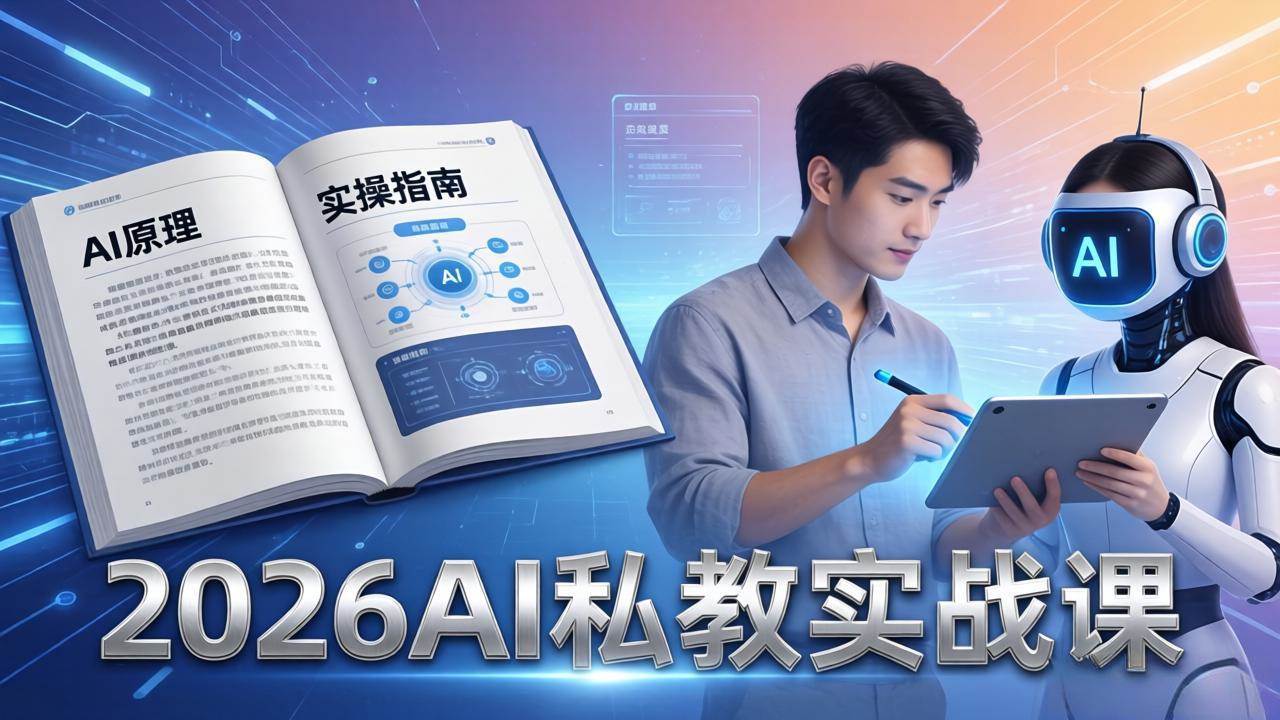 （17899期）2026AI私教实战课：从AI原理到全场景实操，零基础学会用AI提效+单人单干创业-安索博客网
