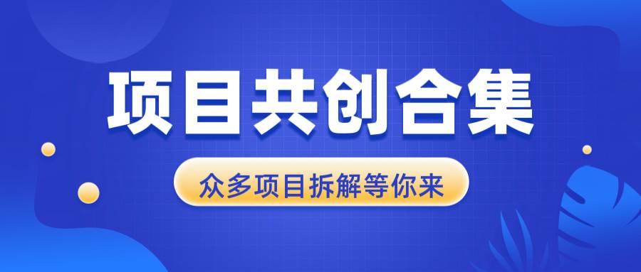 13778期项目合集：手把手从零开始，帮你快速找到适合自己的路子-安索博客网
