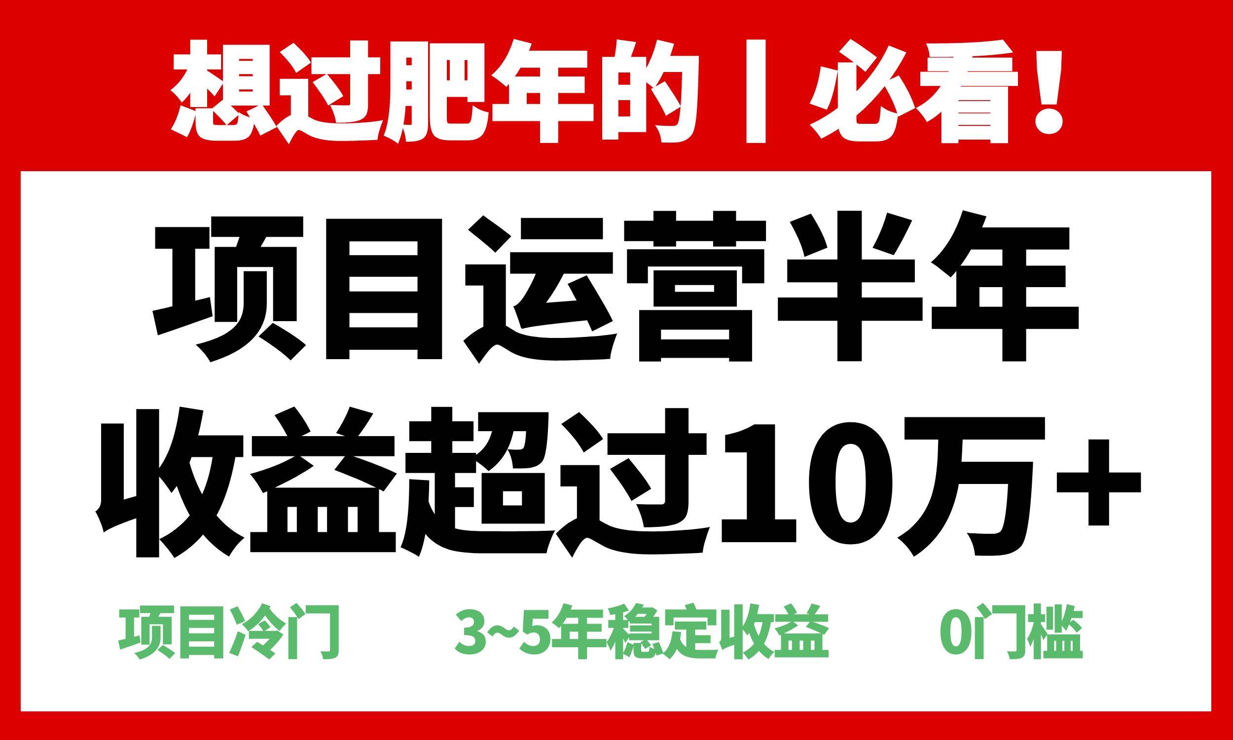 年前想囤钱过年？这个超冷门小项目，半年赚了10万+-安索博客网