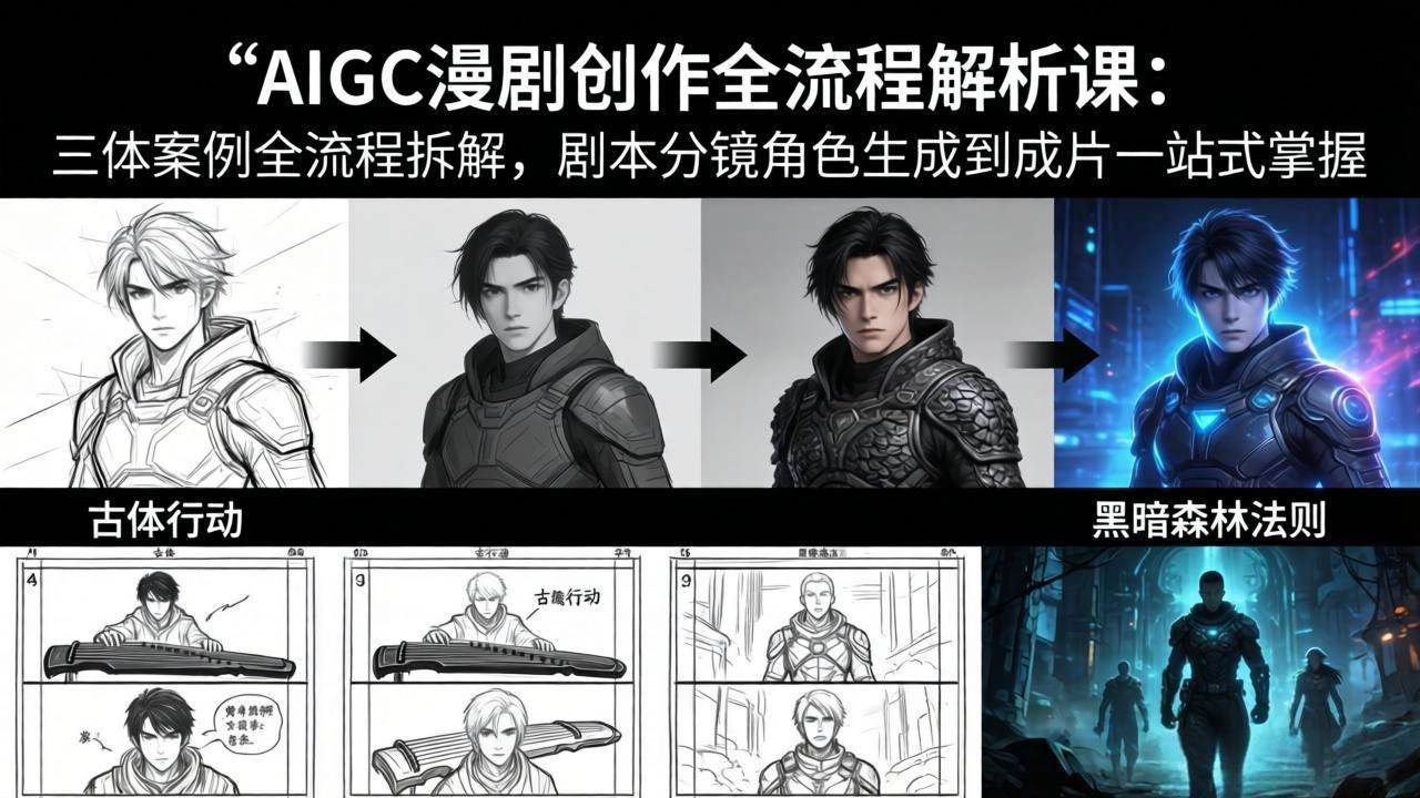 零基础也能玩转AIGC漫剧！用《三体》当案例，从剧本到成片全流程拆解-安索博客网