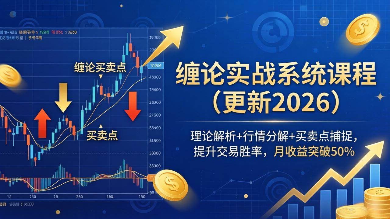 （17866期）缠论实战系统课（更新到26年4月），带你搞懂理论+看懂行情+抓住买卖点，轻松提升交易胜率，月赚50%不是梦-安索博客网